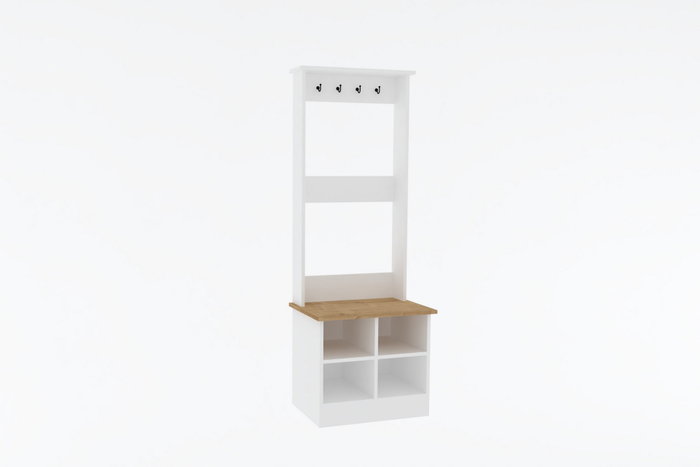 Hanah Home Mare Hall Stand Zafiro y Blanco Hanah Home Mare Hall Stand Zafiro y Blanco